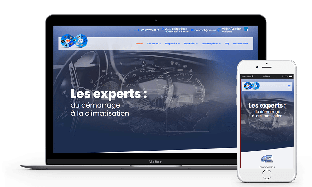 Portfolio Création de site NetUnivers