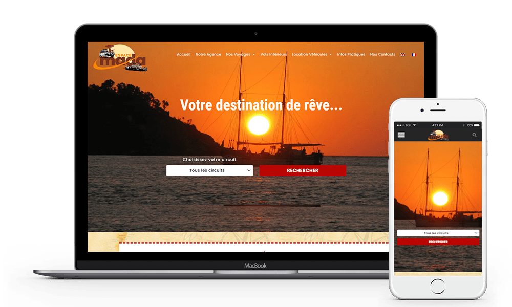 Portfolio Création de site NetUnivers