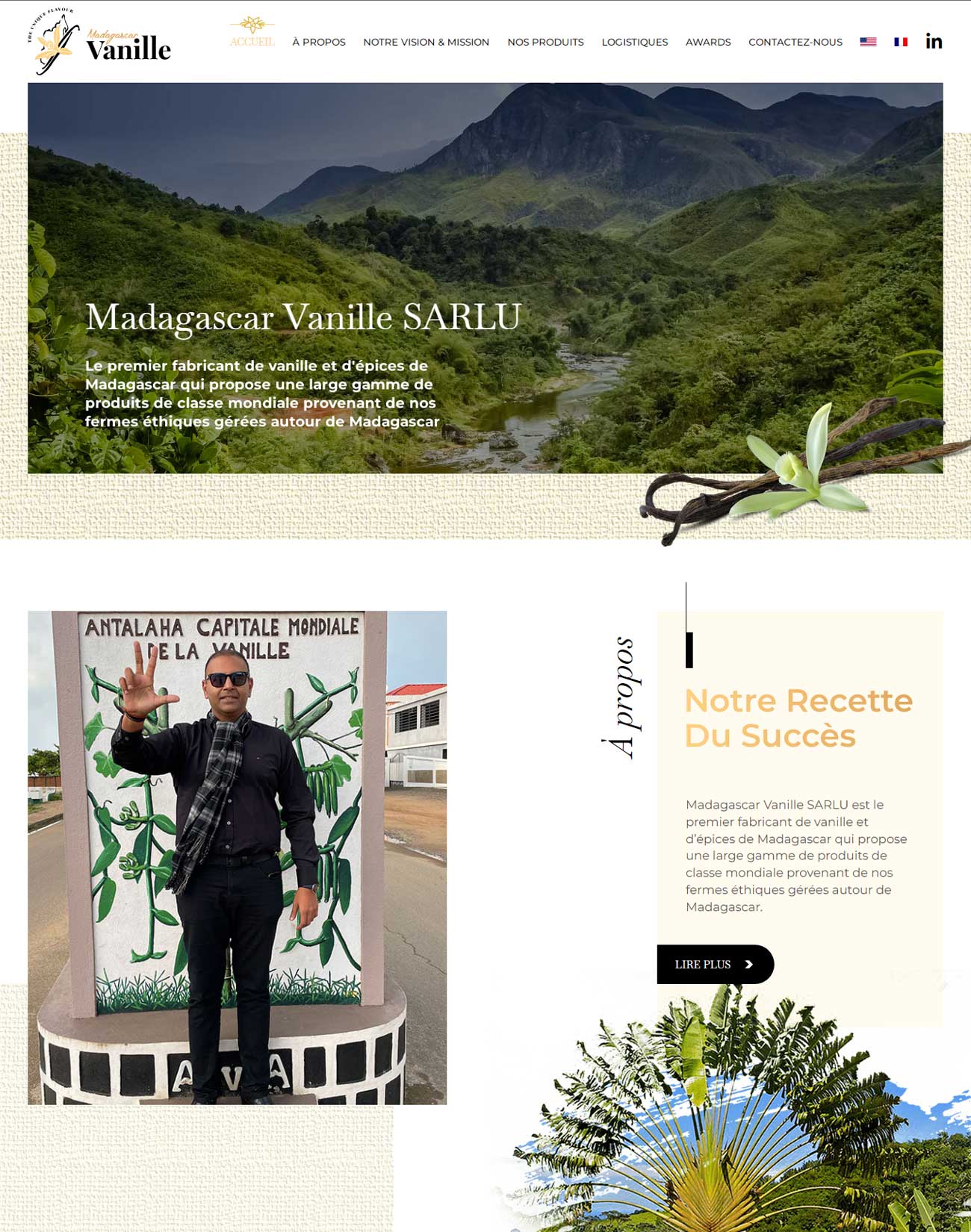 Création de site Madagascar vanille