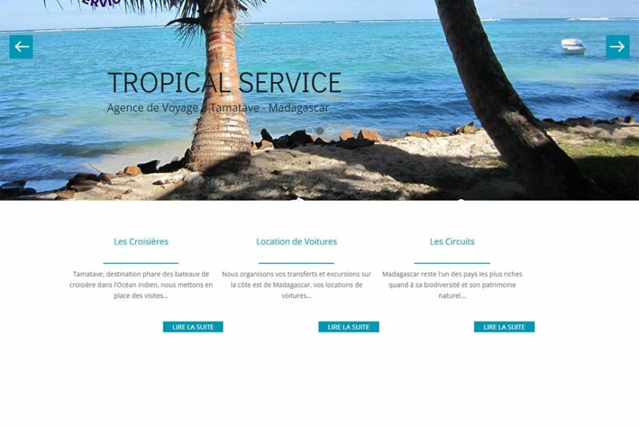 Création de site Tropical Service