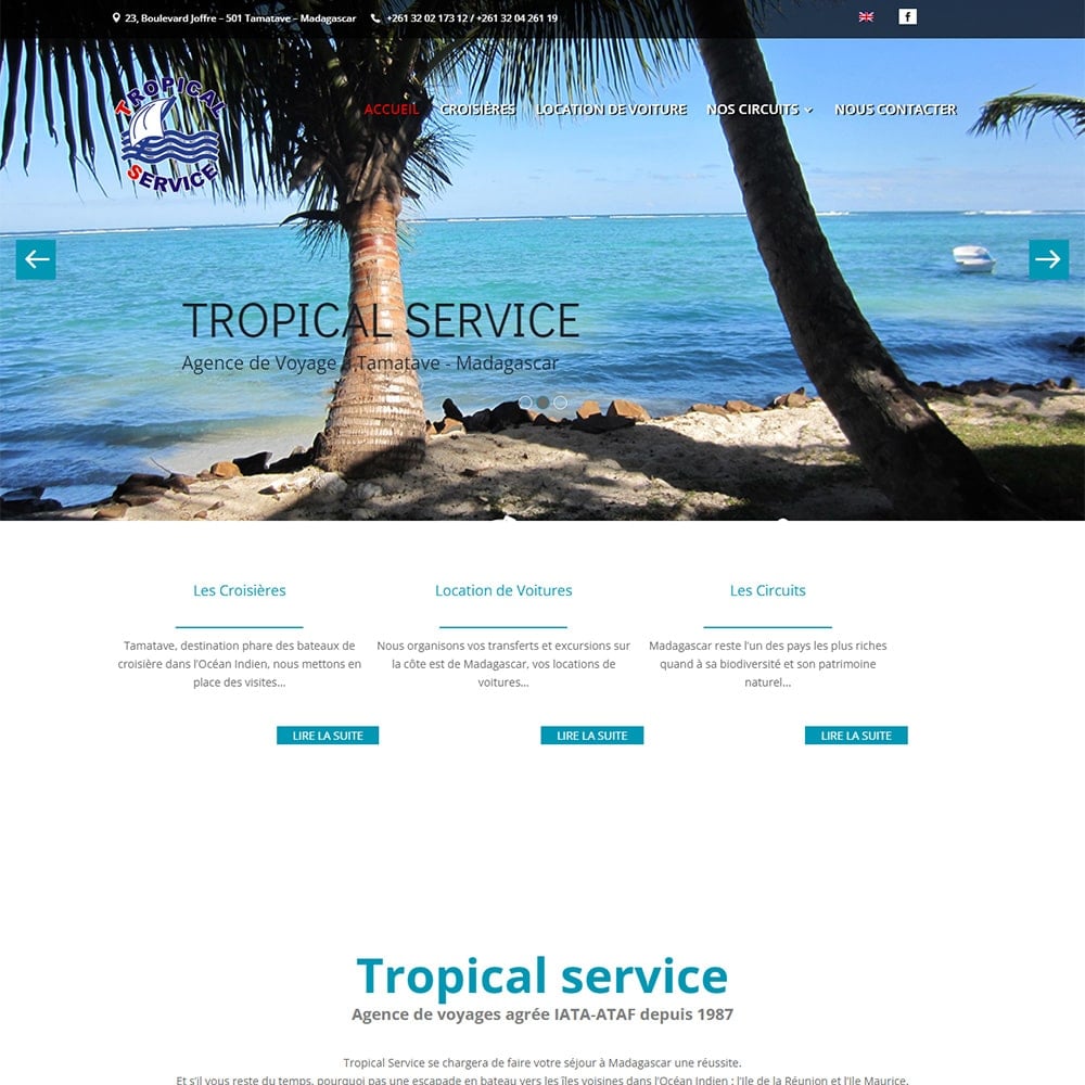 Créaton de site Tropical Service