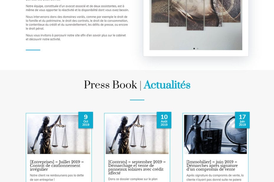 creation du site avocat faurot