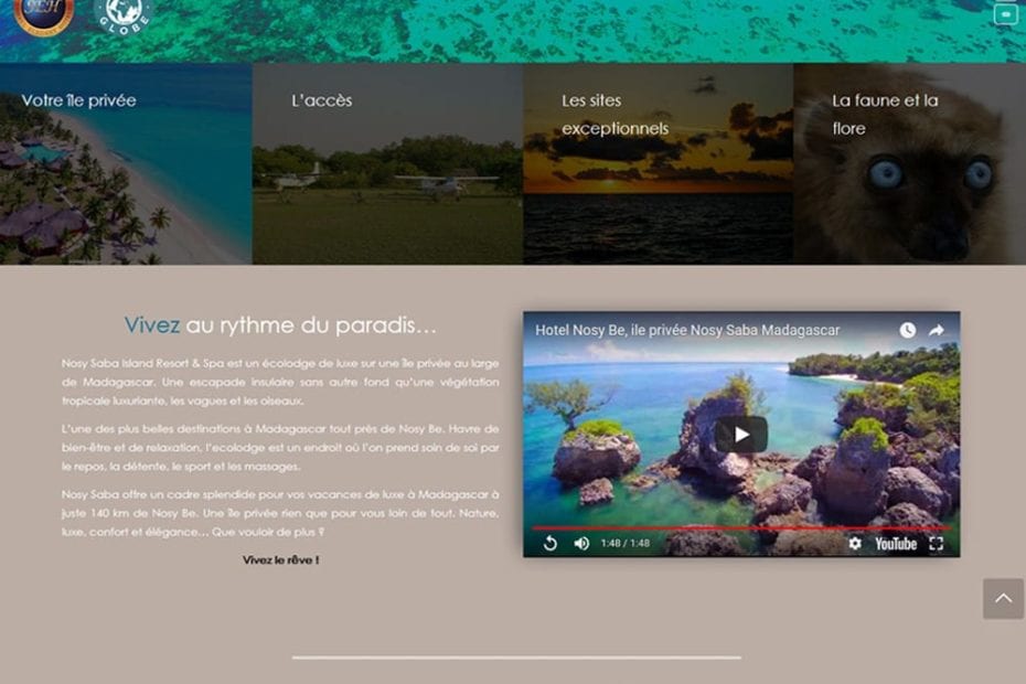 creation du site nosy saba